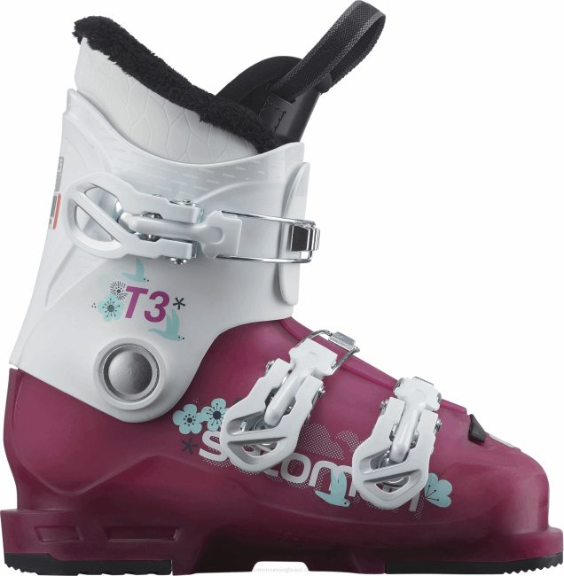 Salomon46081424 júnior - botas de pista para criança - t3 rt feminino rosa violeta translúcido/branco