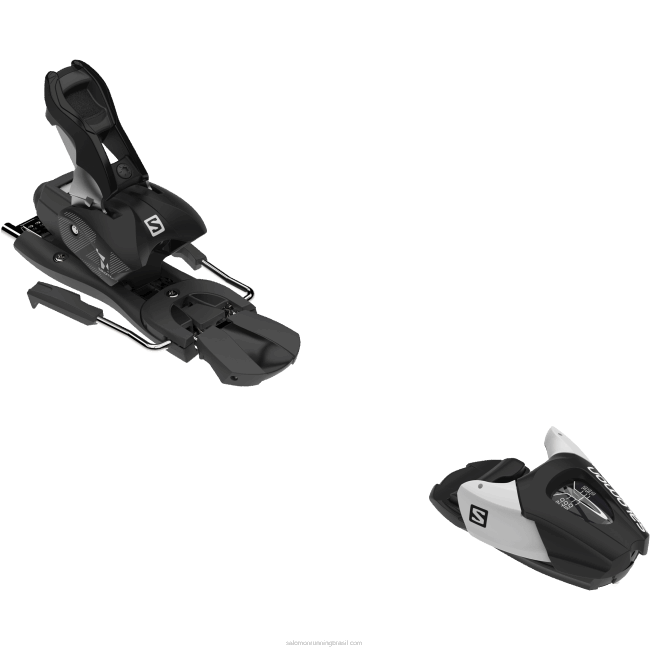 Salomon46081381 júnior - amarrações all-mountain para crianças - l7 gripwalk Preto branco