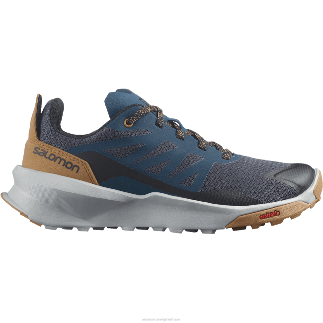 Salomon46081347 júnior - sapatos infantis - patrulha ímã/azul pérola/marrom tabaco
