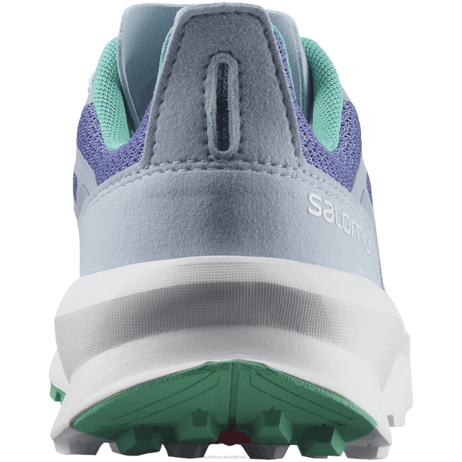 Salomon46081348 júnior - sapatos infantis - patrulha manhã de veludo/azul zen/folha de menta