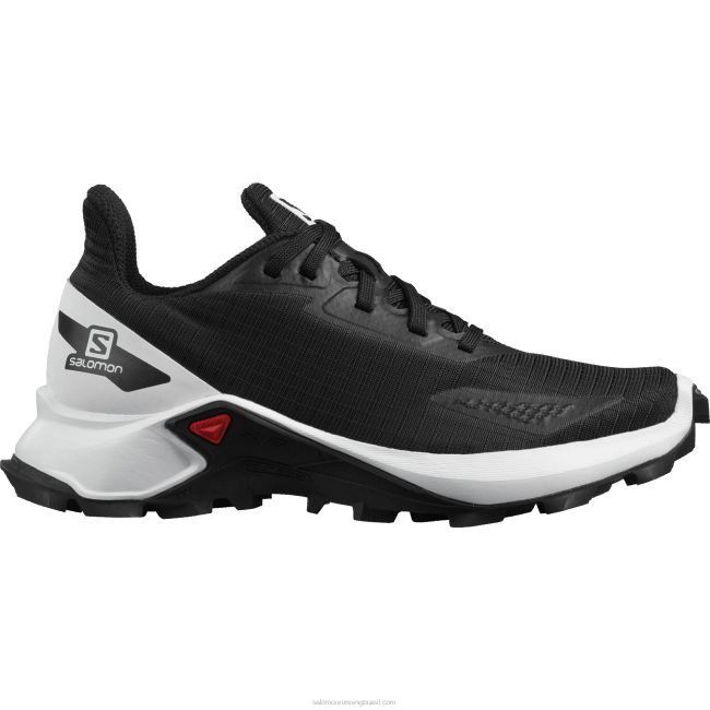 Salomon46081349 júnior - sapatos infantis - alphacross blast Preto branco