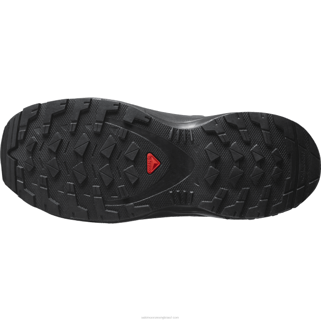 Salomon46081360 júnior - sapatos infantis - xa pro v8 clima à prova d'água preto/ébano