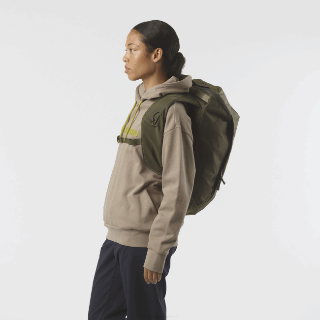 Salomon4608404 bolsa de viagem masculina - outlife pack 20 martini olive/olive night