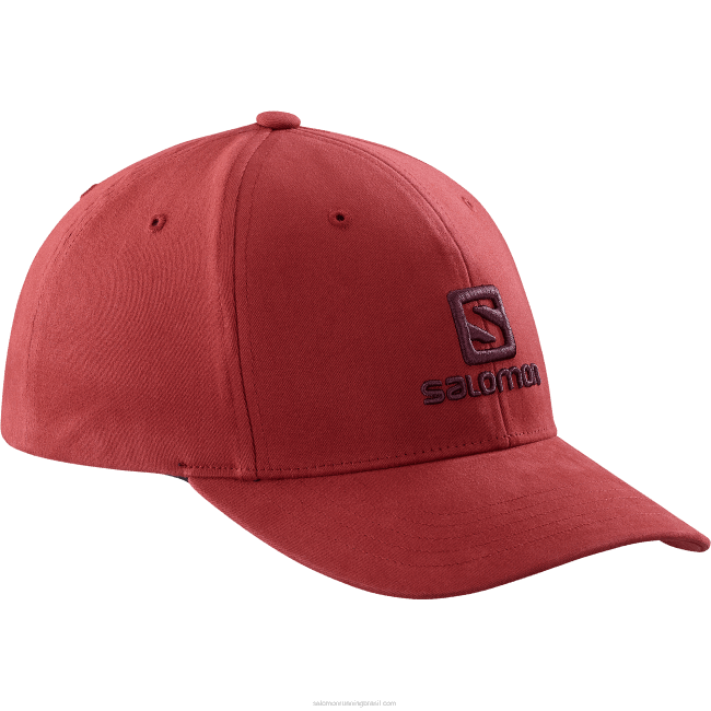 Salomon4608456 boné masculino - logotipo cabernet