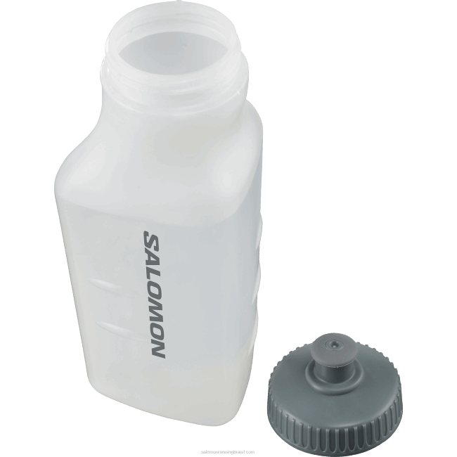 Salomon4608391 acessórios de hidratação masculinos - garrafa 3d 600ml branco translúcido