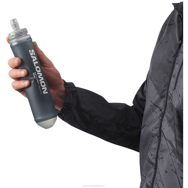 Salomon4608393 acessórios de hidratação masculinos - frasco macio 500ml/17oz velocidade 42 ardósia cinza