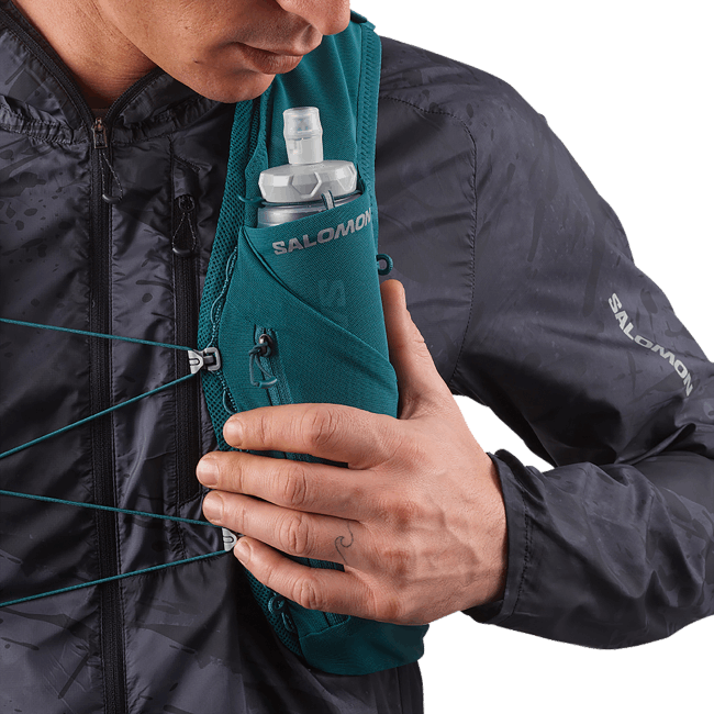 Salomon4608393 acessórios de hidratação masculinos - frasco macio 500ml/17oz velocidade 42 ardósia cinza