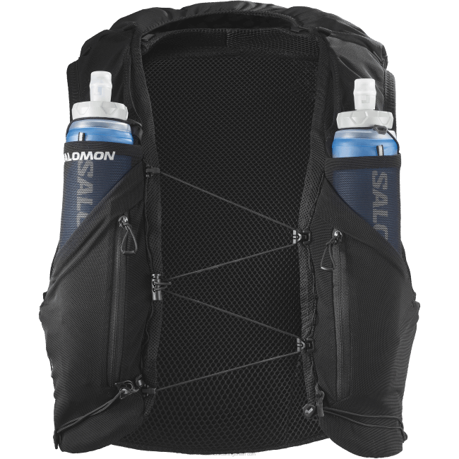 Salomon4608301 colete de corrida masculino com frascos inclusos - adv skin 12 preto