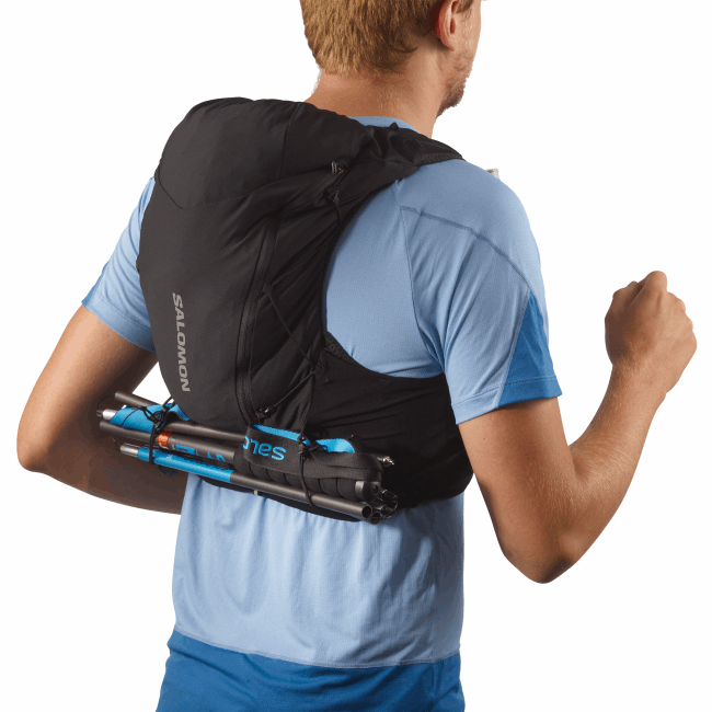 Salomon4608301 colete de corrida masculino com frascos inclusos - adv skin 12 preto