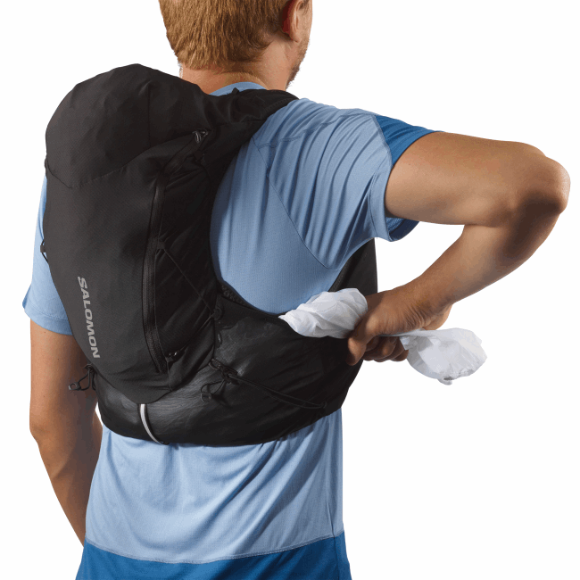 Salomon4608301 colete de corrida masculino com frascos inclusos - adv skin 12 preto