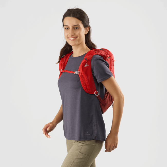 Salomon46081207 bolsa de caminhada masculina - xt 10 Goji Berry/Madder Brown