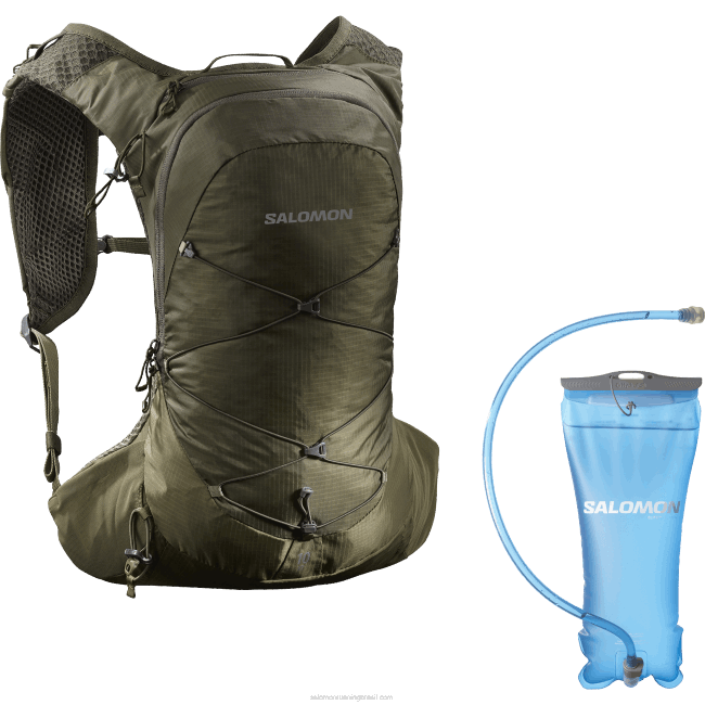Salomon4608360 bolsa de caminhada masculina - xt 10 bexiga azeitona noite/martini azeitona