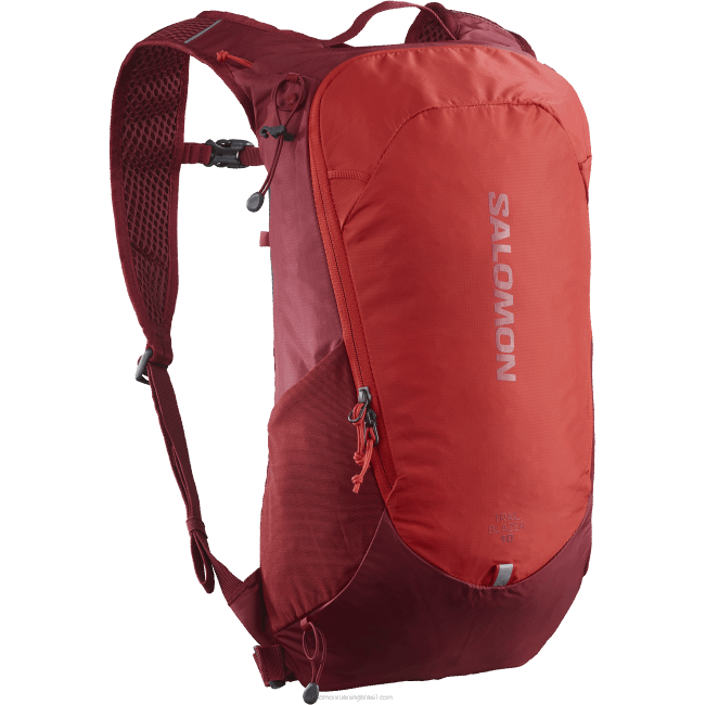 Salomon4608361 bolsa masculina para o dia a dia - trailblazer 10 aura laranja/bicicleta vermelha