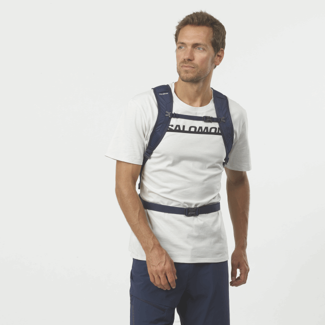 Salomon4608365 bolsa masculina para o dia a dia - trailblazer 10 navegar na web/íris negra