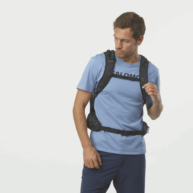 Salomon4608371 bolsa masculina para o dia a dia - trailblazer 30 preto