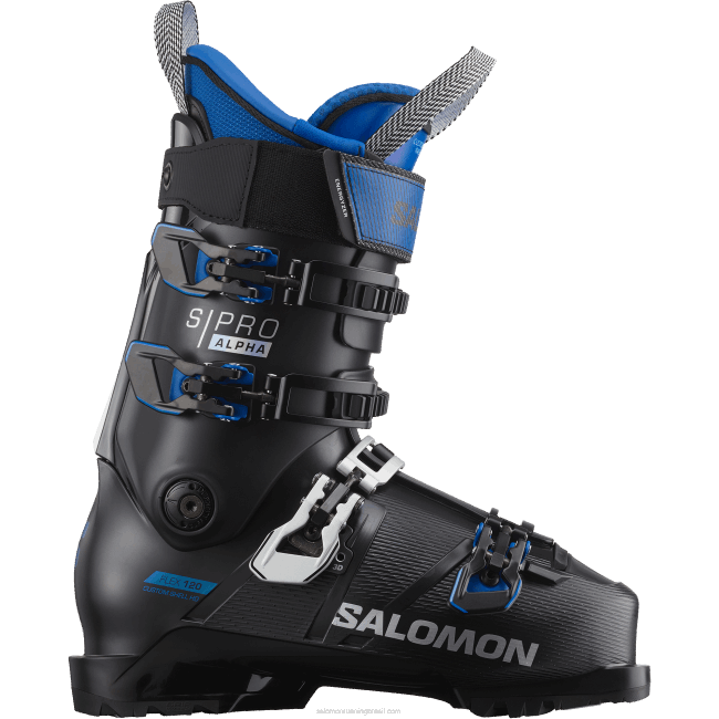 Salomon46081220 botas de pista para homem - s/pro alpha 120 el preto/azul raça