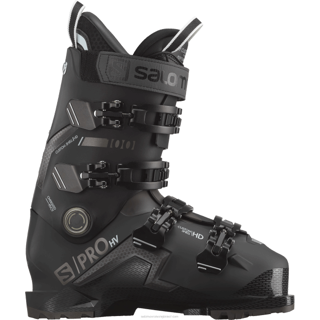 Salomon46081229 botas de pista para homem - s/pro hv 100 preto/belluga/cinza