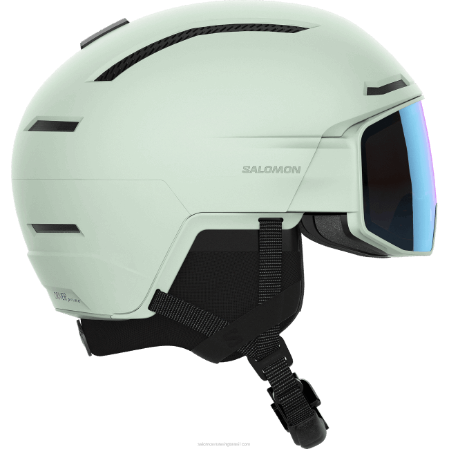 Salomon46081272 capacete masculino - driver prime sigma photo mips branco/musgo