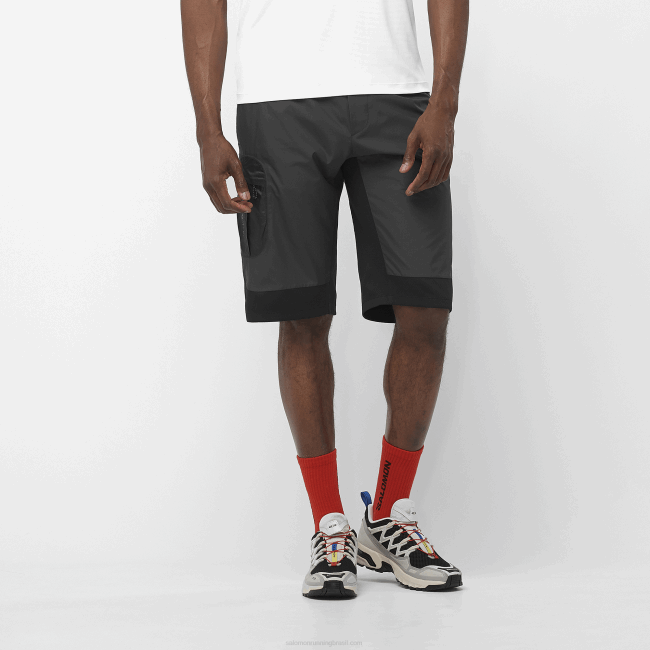 Salomon4608260 calções de homem - equipa preto profundo