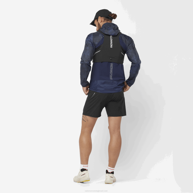 Salomon4608266 calções de homem - cruz 7 preto profundo