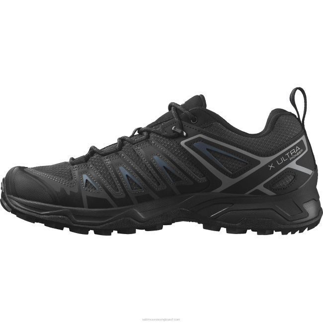 Salomon460821 tênis de caminhada masculino - x ultra pioneiro aero cinzas preto/ébano/azul