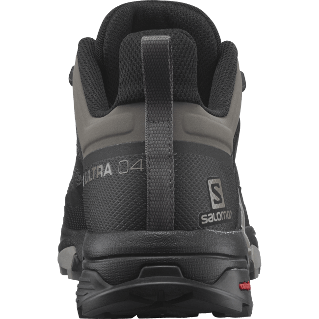 Salomon460827 sapatos de caminhada masculinos - x ultra 4 cordão elástico/preto/vintage caqui