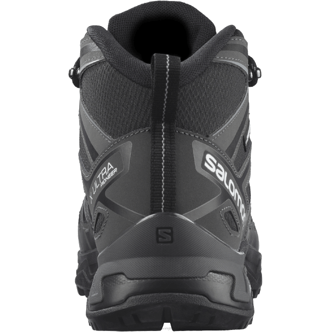 Salomon460840 botas de caminhada masculinas - x ultra pioneiro mid clima à prova d'água preto/ímã/monumento