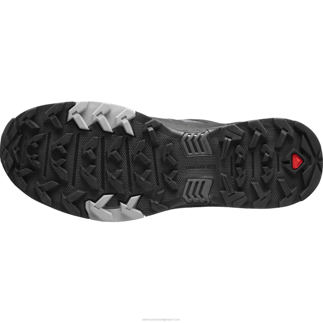Salomon460841 sapatos de caminhada masculinos - x ultra 4 wide gore-tex ímã/preto/monumento