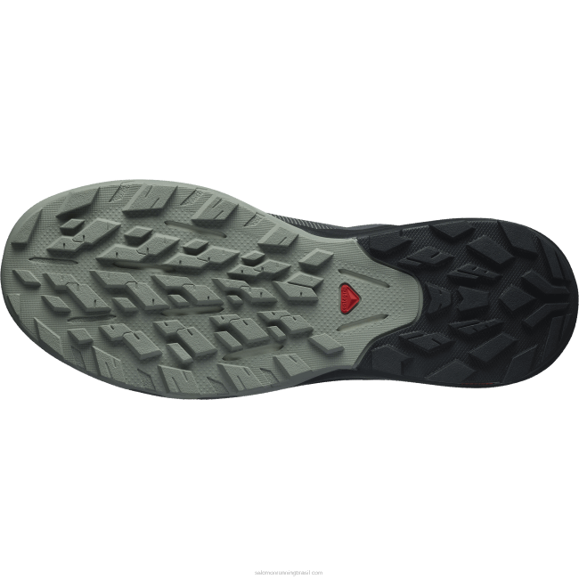 Salomon460844 sapatos de caminhada masculinos - outpulse gore-tex ímã/preto/ferro forjado