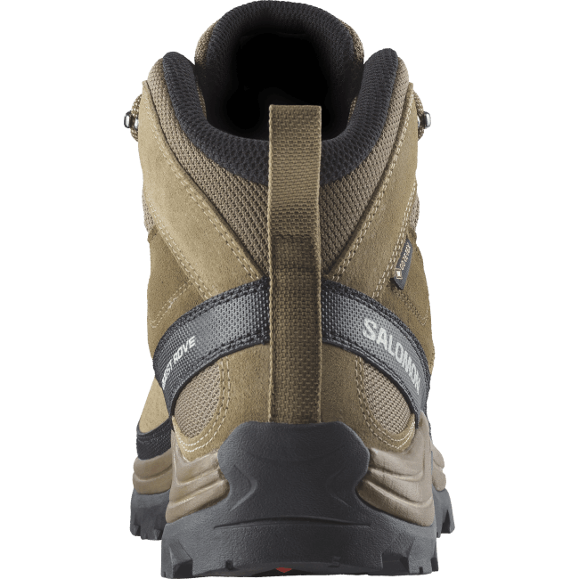 Salomon460852 botas de caminhada de couro para homem - quest rove gore-tex canguru/kelp/preto