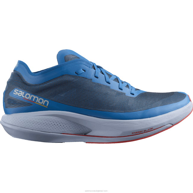 Salomon46081073 tênis de corrida masculino - fantasma bandeirola índigo/azul kentucky/vermelho papoula
