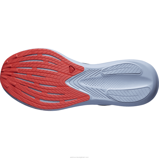 Salomon46081073 tênis de corrida masculino - fantasma bandeirola índigo/azul kentucky/vermelho papoula