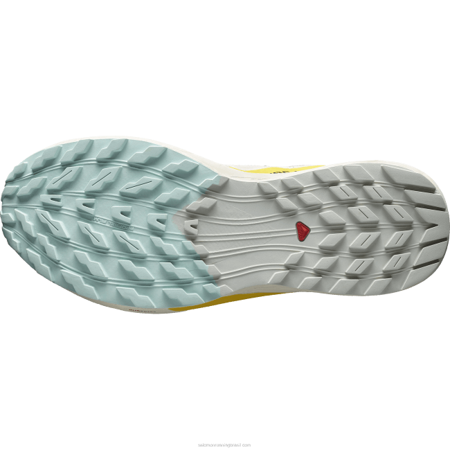Salomon46081435 Tênis de corrida masculino - Sense Ride 5 dia chuvoso/molho quente/frésia