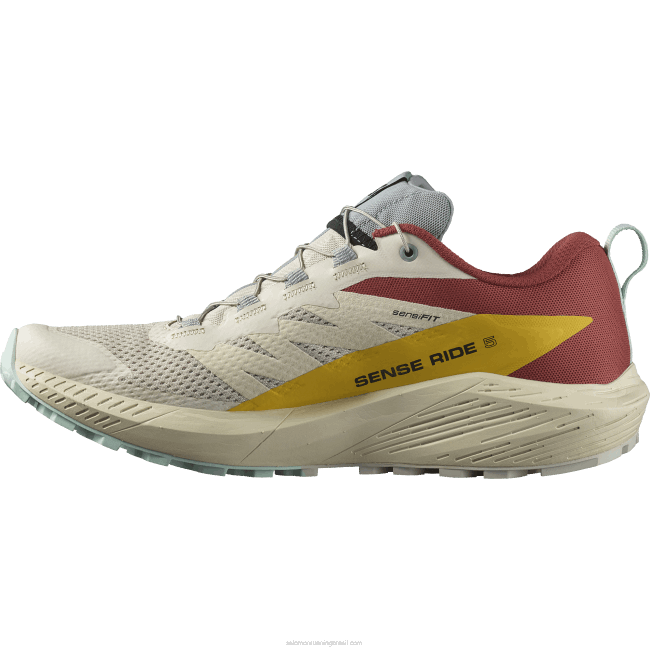 Salomon46081435 Tênis de corrida masculino - Sense Ride 5 dia chuvoso/molho quente/frésia