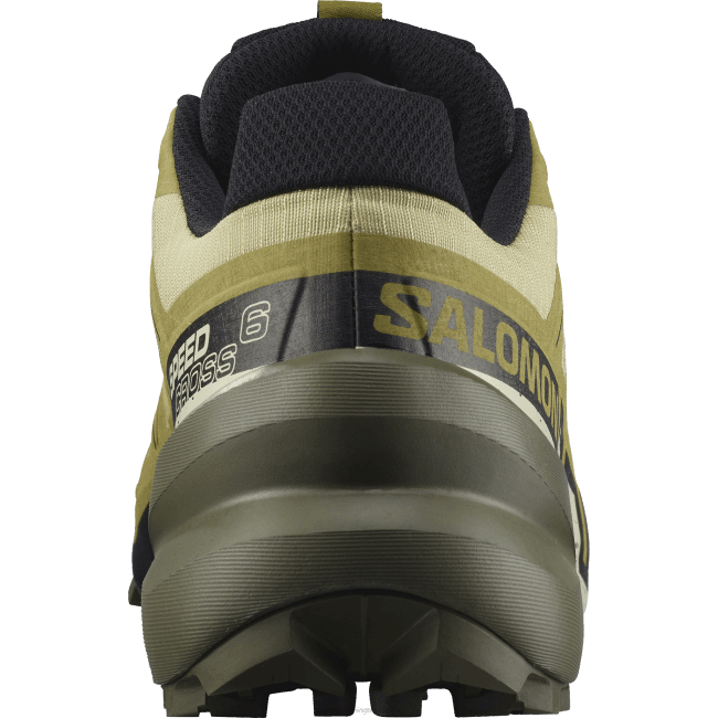 Salomon46081450 tênis de corrida masculino - speedcross 6 alho-poró verde/preto/areia branqueada