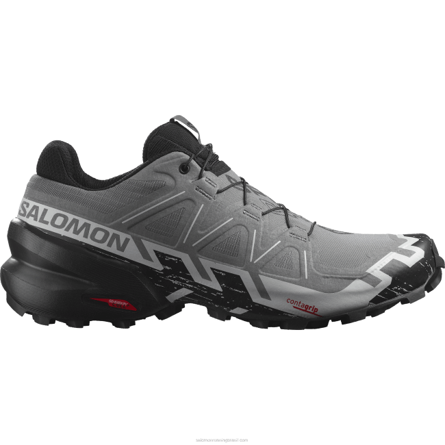 Salomon46081453 tênis de corrida masculino - speedcross 6 sombra tranquila/preto/azul pérola