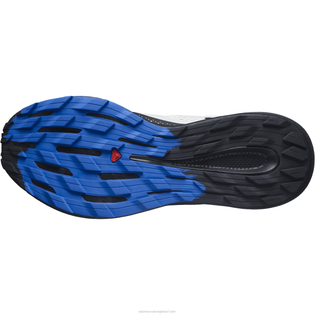 Salomon46081461 tênis de corrida masculino - trilha pulsar rocha lunar/preto/azul deslumbrante