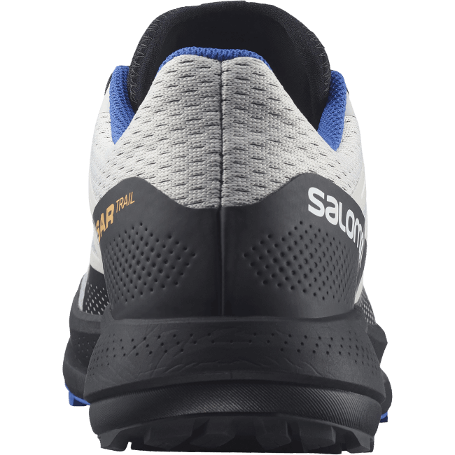 Salomon46081461 tênis de corrida masculino - trilha pulsar rocha lunar/preto/azul deslumbrante