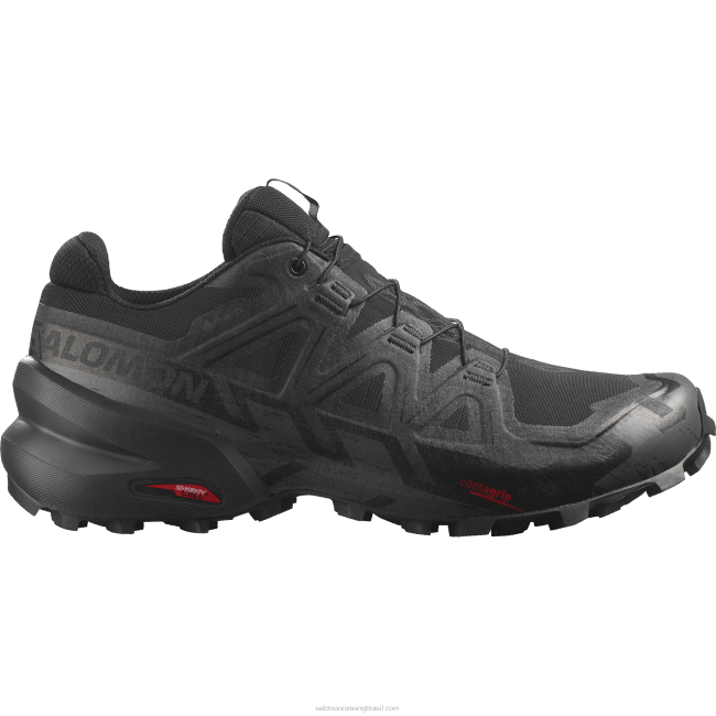 Salomon46081465 tênis de corrida masculino - speedcross 6 gore-tex preto/fantasma