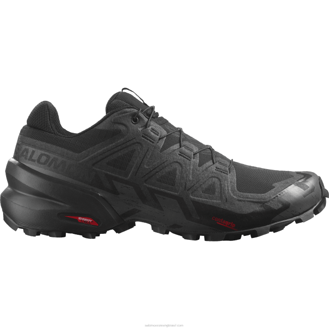Salomon46081471 tênis de corrida masculino - speedcross 6 largo preto/fantasma