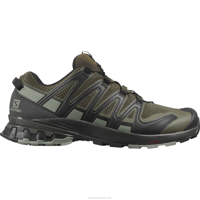 Salomon46081473 tênis de corrida masculino - xa pro 3d v8 wide folha de uva/turfa/sombra