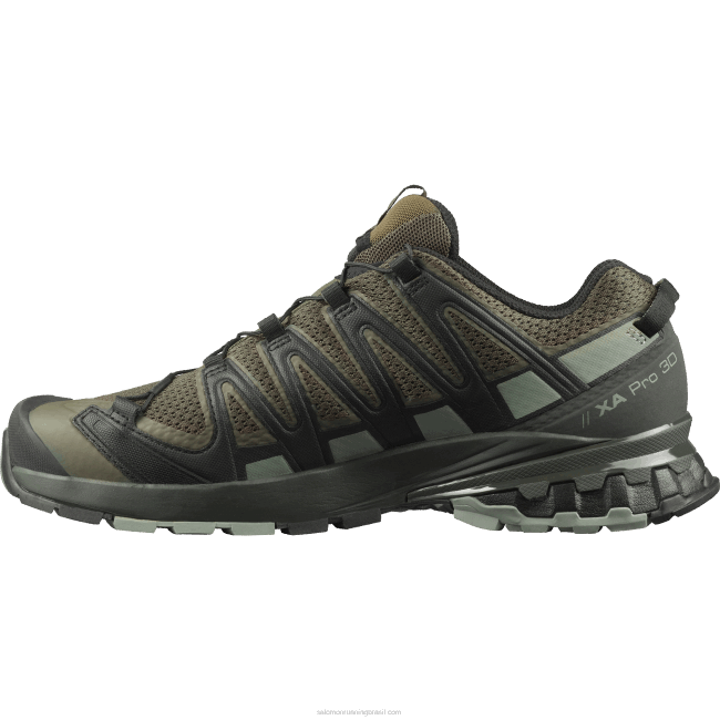 Salomon46081473 tênis de corrida masculino - xa pro 3d v8 wide folha de uva/turfa/sombra