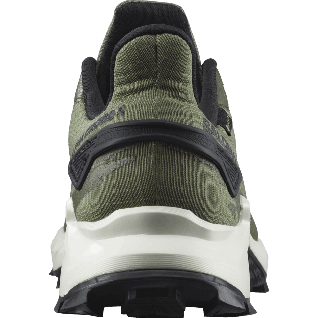 Salomon46081476 tênis de corrida masculino - alphacross 4 gore-tex verde líquen profundo/gelo de baunilha/noite verde-oliva