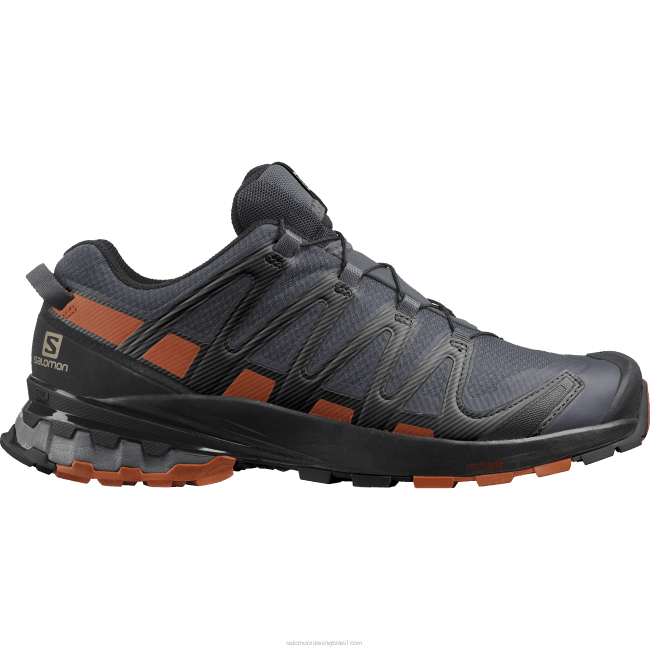 Salomon46081481 tênis de corrida masculino - xa pro 3d v8 gore-tex ébano/caramelo café/preto