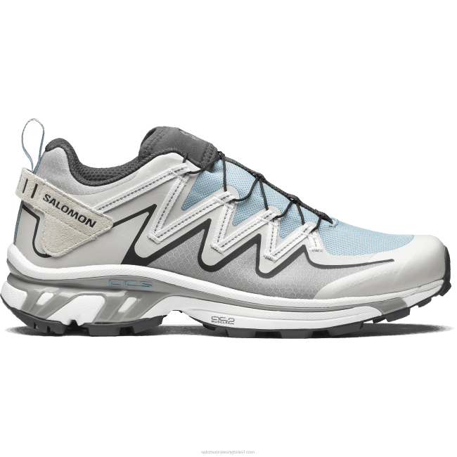 Salomon4608124 sapatos esportivos masculinos - utilitário xt-rush rocha lunar/branco/pedra azul