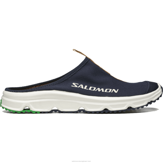 Salomon4608155 sapatos esportivos masculinos - rx slide 3.0 safira escura/borracha/verde alegre