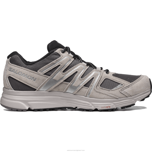 Salomon4608168 sapatos esportivos masculinos - camurça x-mission 4 ameixa gatinho/cinzas de rosas/ftw prata