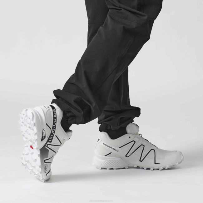 Salomon4608178 sapatos esportivos masculinos - speedcross 3 branco/liga