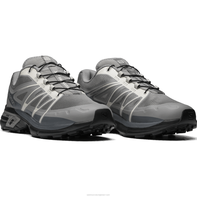Salomon4608189 sapatos esportivos masculinos - xt-wings 2 geada cinza/tempo tempestuoso/fantasma