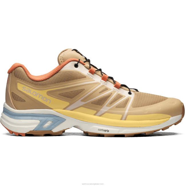 Salomon4608196 sapatos esportivos masculinos - xt-wings 2 raiz de gengibre/morganita/beijo do sol